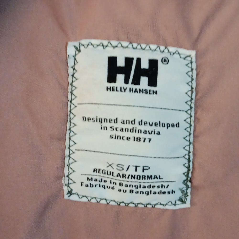 Helly Hansen Black and Gray Striped Hooded Jacket - Picture 10 of 15
